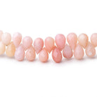 8x5-10x6mm Pink Peruvian Opal Faceted Tear Drop 8 inch 64 Beads - Beadsofcambay.com