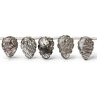 8x5 - 11x7mm Tourmalinated Quartz Carved Leaf Beads 8 inch 25 pieces - Beadsofcambay.com