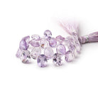 8x6 - 10x8mm Pink Amethyst Faceted Pear and Oval 4.5 inch 27 Beads AAA - Beadsofcambay.com