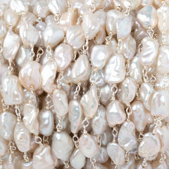 Freshwater Pearls with .925 Silver Chain