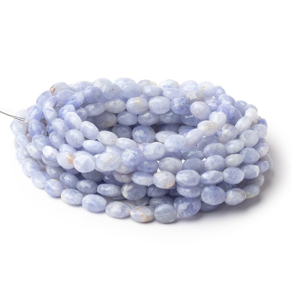 8x6 - 9x7mm Hackmanite Faceted Oval Beads 16 inch 47 pieces A - Beadsofcambay.com