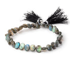 8x6mm Labradorite Faceted Oval Beads 8 inch 30 pieces - Beadsofcambay.com