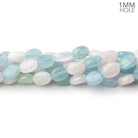 8x6mm Multi Color Beryl Plain Oval 15.5 inch 50 Beads 1mm Drill Hole - Beadsofcambay.com