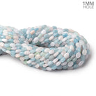 8x6mm Multi Color Beryl Plain Oval 15.5 inch 50 Beads 1mm Drill Hole - Beadsofcambay.com