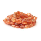 8x7-12x9mm Madagascar Sunstone Plain Oval 19 inch 43 Beads AA - Beadsofcambay.com