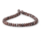 9-10mm Chocolate Moonstone Faceted Rondelle 14 inch 52 Beads - Beadsofcambay.com
