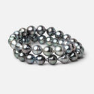 9 - 10mm Silver Tahitian Saltwater Pearl Beads 15.75 inch 41 pieces A - Beadsofcambay.com