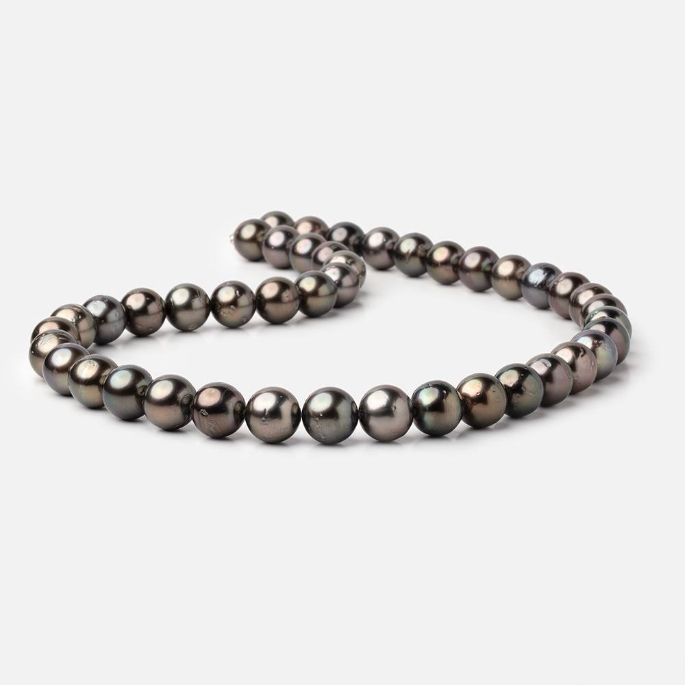 9 - 10mm Tahitian Saltwater Pearl Beads 16 inch 43 pieces AA - Beadsofcambay.com