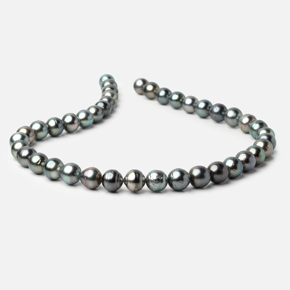 9-10mm Tahitian Saltwater Pearls 16 inch 41 Beads AA - Beadsofcambay.com