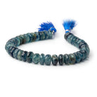 9 - 10mm Tanzanian Kyanite Faceted Rondelle 8 inch 45 Beads - Beadsofcambay.com