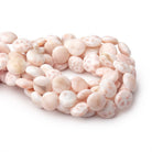 9 - 11mm Natrolite Plain Coin Beads 7.5 inch 16 pieces - Beadsofcambay.com