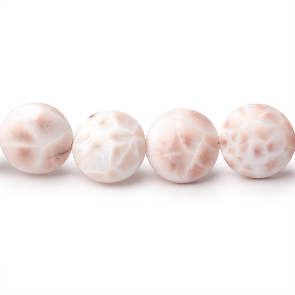 9 - 11mm Natrolite Plain Coin Beads 7.5 inch 16 pieces - Beadsofcambay.com