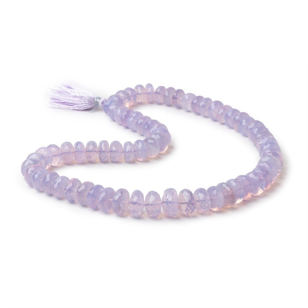 9-13.5mm Lavender Quartz Faceted Rondelle Beads 17 inch 67 pieces AAA - Beadsofcambay.com