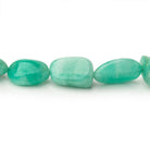 9 - 14mm Colombian Emerald Plain Nugget 16 inch 36 Beads AA - Beadsofcambay.com