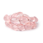9-18mm Rose Quartz Plain Nugget Beads 18 inch 31 pieces AA - Beadsofcambay.com