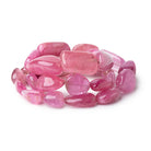 9 - 29mm Rubellite Tourmaline Plain Nugget Beads 20 inch 30 pieces AA - Beadsofcambay.com