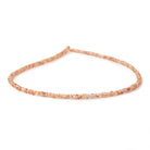 3mm Rose and Champagne Zircon Faceted Rondelle Beads 14 inch 200 pieces - BeadsofCambay.com