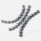 9mm Tahitian 2mm Large Hole Saltwater Pearls 4 inch 10 Beads A - Beadsofcambay.com