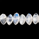 9x6 - 11x7mm Rainbow Moonstone Faceted Marquise 8 inch 28 Beads - Beadsofcambay.com