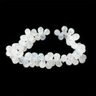 9x6mm Rainbow Moonstone Faceted Tear Drop 8.5 inch 59 Beads - Beadsofcambay.com