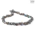 9x8 - 12x10mm Labradorite Plain Nugget 16 inch 41 Beads 1mm Hole - Beadsofcambay.com