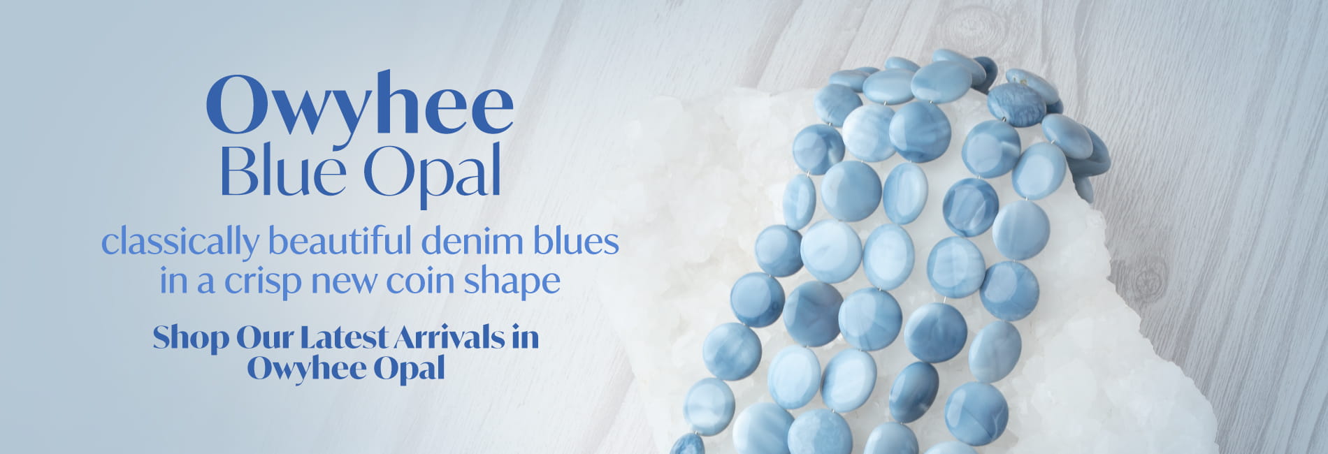 Owyhee Blue Opal Plain Desktop Banner