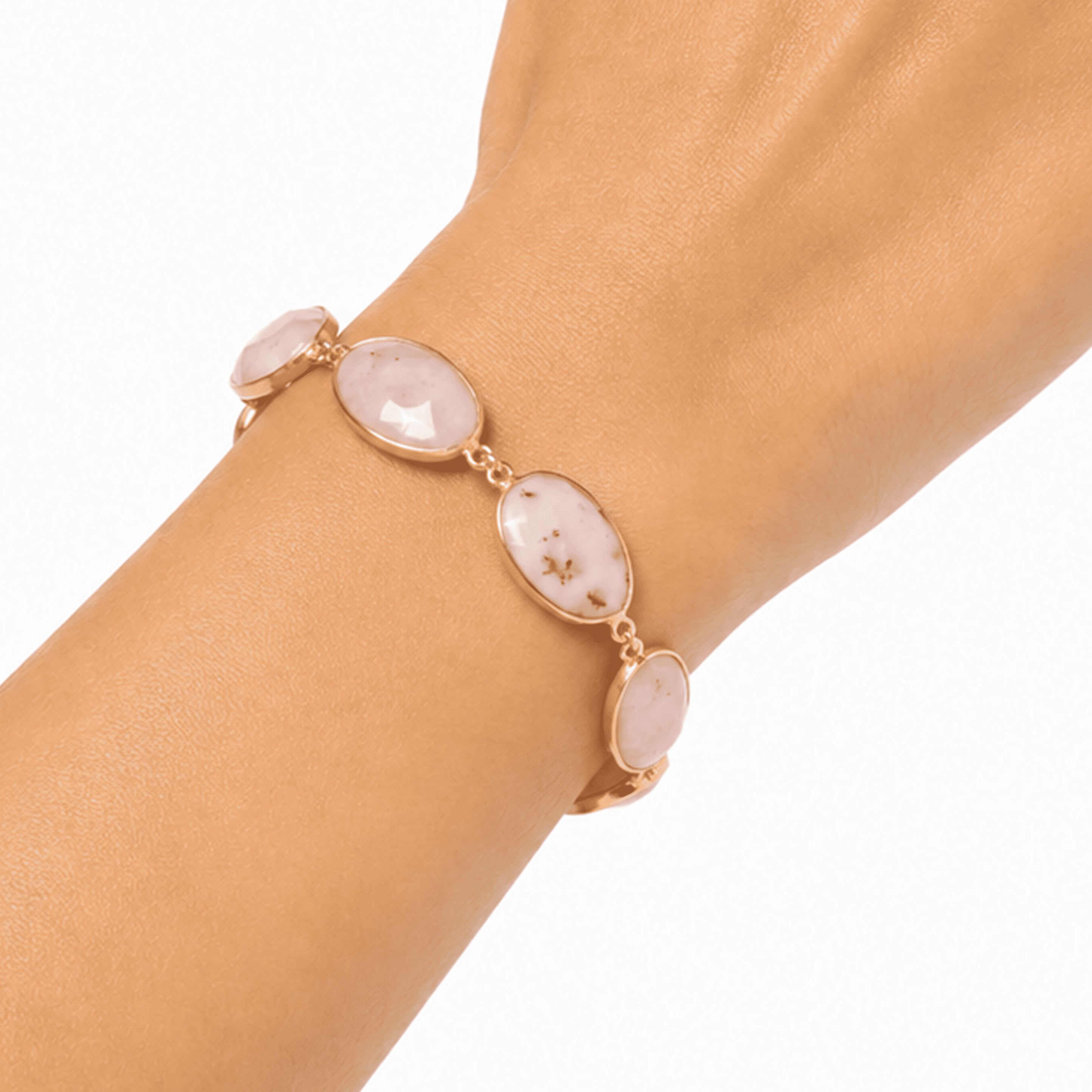 Girl Wearing Peruvian Opal Bracelet