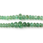 Lot of Two Emerald Plain Rondelle Bead Strands AA - Beadsofcambay.com
