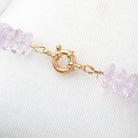 Pink Amethyst German Faceted Rondelle Necklace with a 14kt Gold Clasp AAA - Beadsofcambay.com