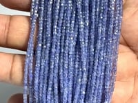 Beadsofcambay 1.8mm Tanzanite Micro Faceted Cube Beads 12.75 inch 170 pieces Thumbnail