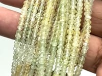 Beadsofcambay Prehnite Faceted Rondelle Beads Thumbnail Image