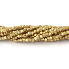 Shiny Brass Faceted Nugget Beads on an 8 inch Strand - Beadsofcambay.com