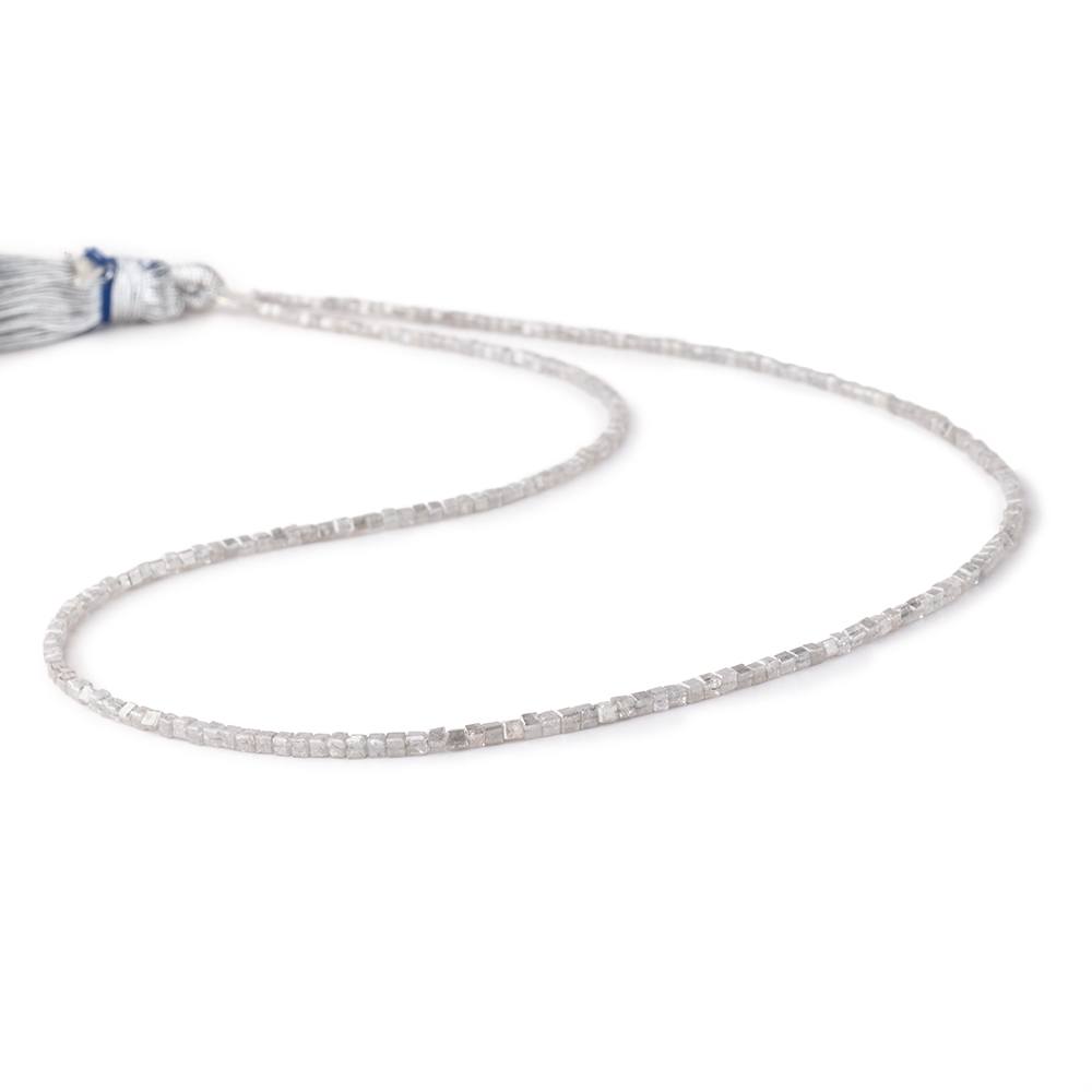 1-2mm Champagne Diamond Unfaceted Cube Beads 15 inch 255 pieces - Beadsofcambay.com