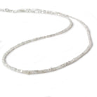 1-2mm White Diamond Unfaceted Cube Beads 14 inch 295 pieces - Beadsofcambay.com