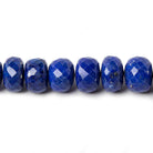 10-11mm Lapis Lazuli Faceted Rondelle Beads 9 inch 29 pieces - Beadsofcambay.com