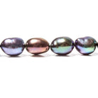 10-11mm Peacock Baroque Straight Drilled Freshwater Pearls 16 inch 39 pieces - Beadsofcambay.com