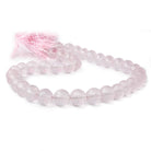 10-11mm Rose Quartz faceted round beads 16 inch 38 pieces AAA - Beadsofcambay.com