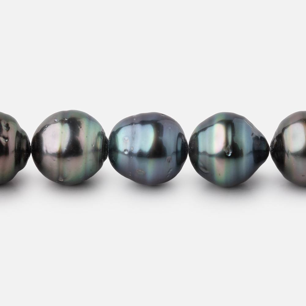 10-11mm Tahitian Saltwater Pearl Beads 16 inch 38 Pieces AA - Beadsofcambay.com