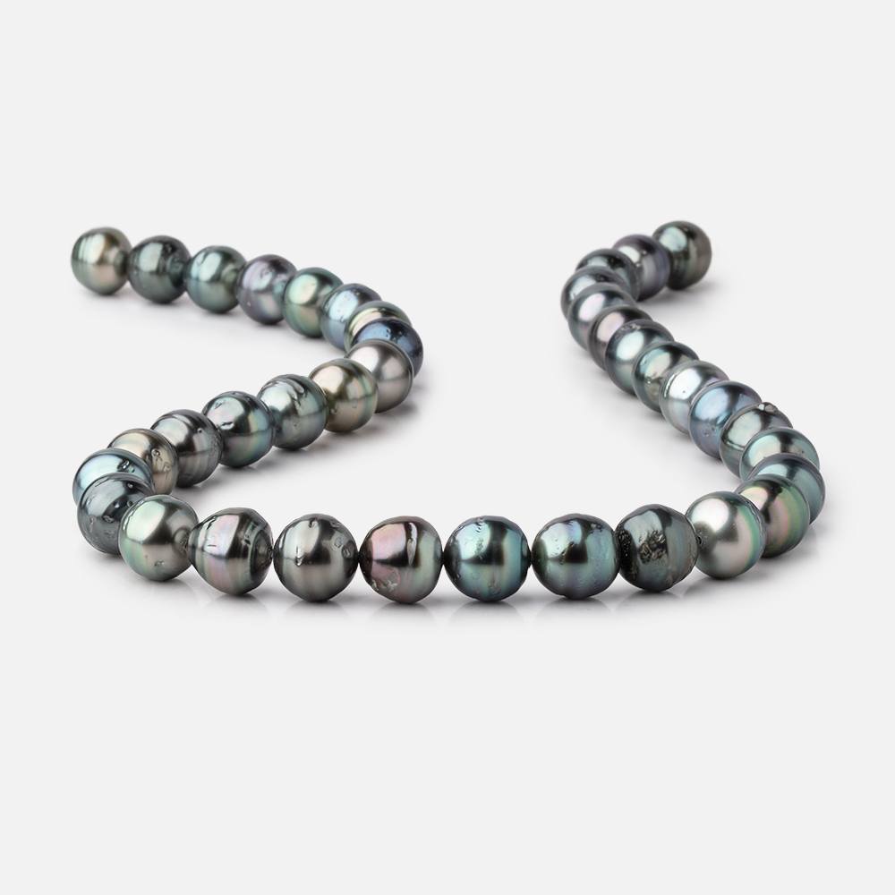 10-11mm Tahitian Saltwater Pearls 16 inch 38 Beads AA - Beadsofcambay.com