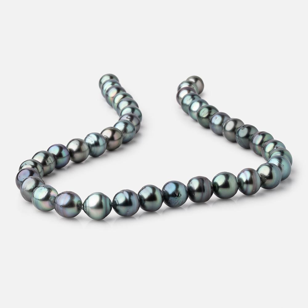 10-11mm Tahitian Saltwater Pearls 16 inch 39 Beads AA - Beadsofcambay.com