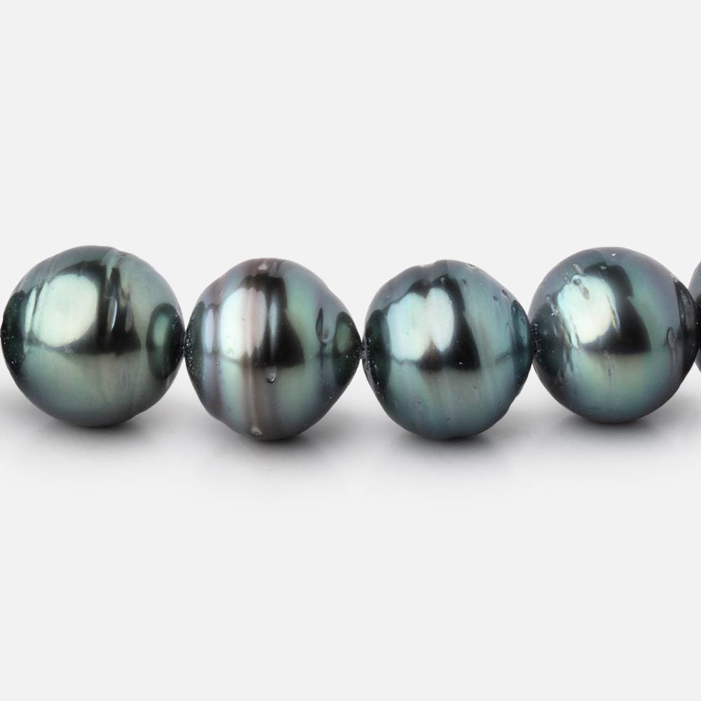 10-11mm Tahitian Saltwater Pearls 16 inch 39 Beads AA - Beadsofcambay.com