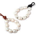 10-12mm Buttery White Large Hole Baroque Pearls Set of 10 - Beadsofcambay.com