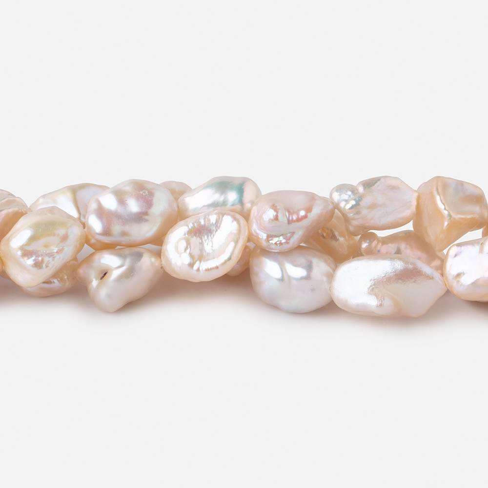 Peach Freshwater Pearl 10.5-11mm Smooth Round AAA Grade Pearl Beads Lot -  159547