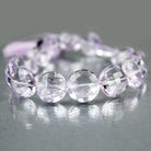 10 - 12mm Pink Amethyst Faceted Coin Beads 8 inch 19 beads AA Grade - Beadsofcambay.com