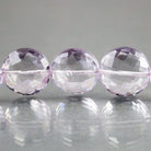 10 - 12mm Pink Amethyst Faceted Coin Beads 8 inch 19 beads AA Grade - Beadsofcambay.com