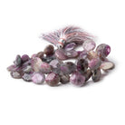 10-12mm Ruby in Marble Matrix Faceted Heart Beads 7 inch 38 pieces - Beadsofcambay.com