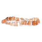 10-12mm Tangerine Hematoid Quartz Beads Fancy Cut Briolette 8 inch 20 pieces - Beadsofcambay.com