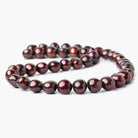 10-12mm Wine Baroque Pearls, 15 inch, 42 pieces - Beadsofcambay.com