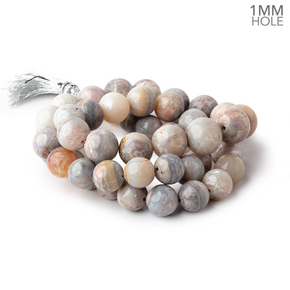 10-13mm Australian Opal Plain Round Beads 20 inch 47 pieces 1mm Large Hole - Beadsofcambay.com