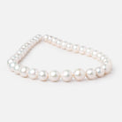 10-13mm Creamy White Off Round Freshwater Pearls 16 inch 36 Beads AA - Beadsofcambay.com